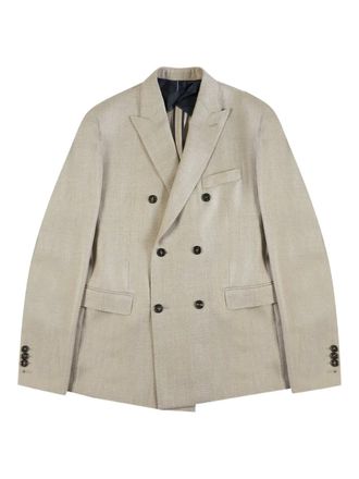 Incotex double-breasted blazer - Neutrals