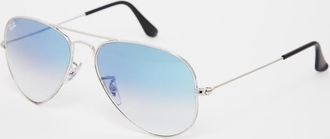 Ray-Ban Occhiali da sole modello aviatore con lenti sfumate-Blu
