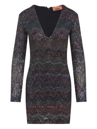 Missoni Womens V-Necked Short Dress