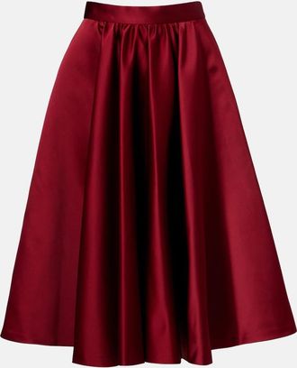 Max Mara Farneto duchess satin midi skirt