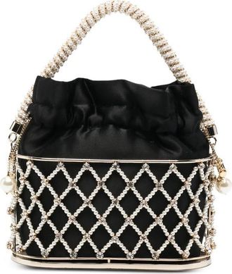 Rosantica Holli Eterea Faux-pearl Crystal-embellished Mini Bag