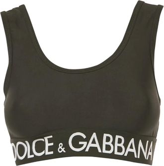 Dolce & Gabbana Top con logo - Nero