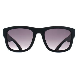 Prada Rectangle Mens Matte Black Grey Gradient PS01ZS - One Size