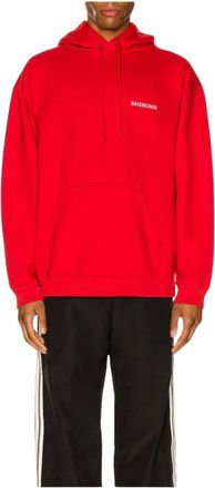Balenciaga Hoodies - Heren - Sweatshirts & Hoodies - Rood - Maat: 2XS Katoen