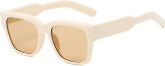 Generic Mens Outdoor Sports Sunglasses Womens Vacation Commuter Sun Glasses(Beige)