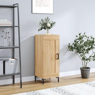 vidaXL Vidaxl - Aparador Madera Contrachapada Color Roble Sonoma 34,5x34x90 Cm