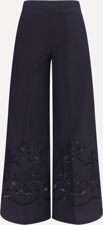 Forte_Forte FORTE_FORTE Pantaloni in cotone con ricamo Woman 0