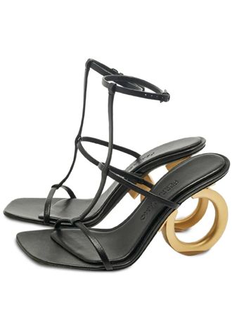 Ferragamo Elina logo-heel sandals - Nero