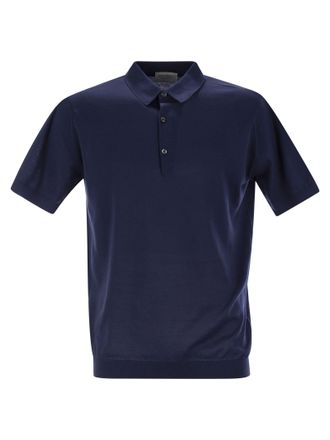 John Smedley Adrian Cotton Korte Sleeved Polo Shirt