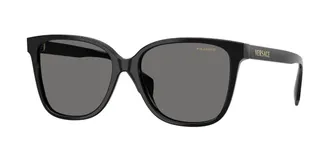 Versace VE4523 Polarized GB1/81 Womens Sunglasses Black Size 56