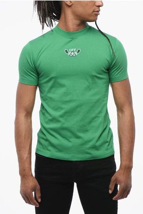 Off-white Embroidered T-Shirt BANDANA Slim-Fit size Xxl