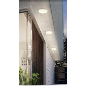 Trade Shop Trade Shop Traesio - Trade Shop - Plafoniera A Soffitto Da Giardino A Led 24w Luce Fredda Calda Naturale Ip65 Es52