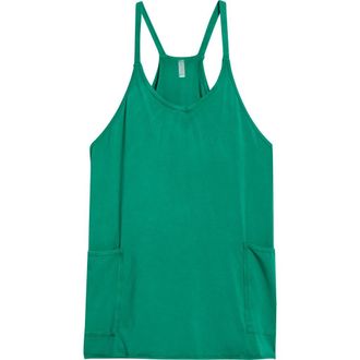 Free People FP Movement Hot Shot Racerback Romper in Green Glow at Nordstrom, Size X-Large