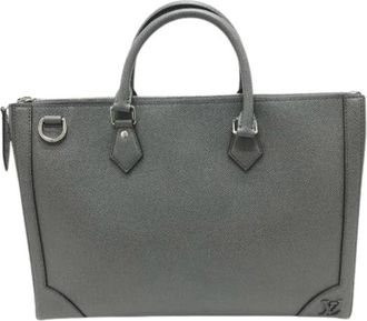 Louis Vuitton Pre-owned Taiga Briefcase - Heren - Vintage Handtas - Grijs - ONE Size - Leer - Vintage