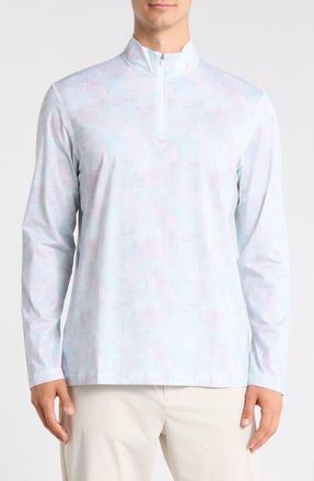 Bugatchi Anthony OoohCotton Quarter Zip Pullover in Mint at Nordstrom Rack, Size Xxx-Large
