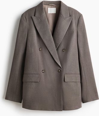 H&M Zweireihiger Blazer - Brown