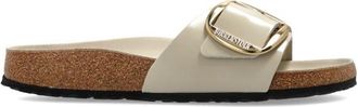 Birkenstock Madrid Big Buckle - Dames - Sandalen - Beige - 41 EU - Leer - Schoenen