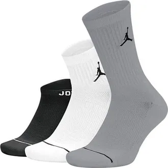 Nike Jordan Air Jordan Waterfall Socks 3Pack Black White Grey SX6274-011