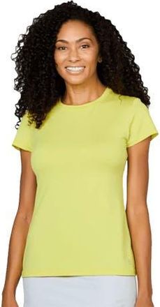 Sofibella UV Colors Short Sleeve Womens Tennis Shirt in Sunshine at Nordstrom, Size X-Large