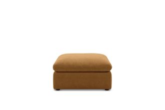 Castlery Customized Brown Small Ottoman | Dawson by Castlery