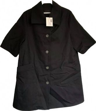 Hatch Womens Swing Coat Spring Jacket In Black