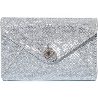 MICHELLE WILHITE The Mini Frieda Clutch in Silver at Nordstrom