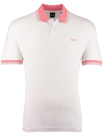 HUGO BOSS BOSS Orange Pe Blocks poloshirt korte mouw wit