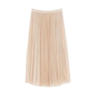 Fabiana Filippi Dames, Rokken, Beige, Maat: S Tulle