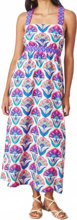 Printfresh Coastal Dress In Glass Fuchsia