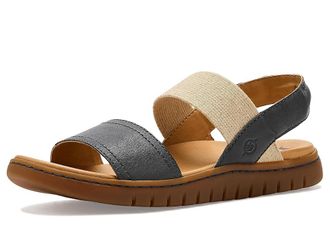 Born Amabel Womens Sandals Navy/Indigo : 11 M, Full Grain leather