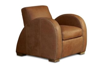 PIB Sill&oacute;n de cuero marron claro