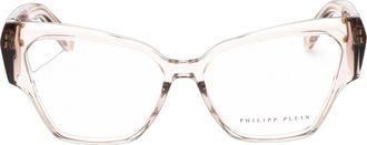 Philipp Plein VPP100 Cat-Eye Optical Eyeglasses - Beige