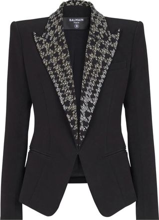Balmain Embroidered Button Blazer