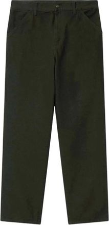 Carhartt Work in Progress Single Knee Pant - Heren - Straight fit broeken - Groen - W32 - Katoen - Broeken