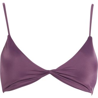 Volcom Simply Seamless Twist Front Bikini Top in Purple Multi at Nordstrom Rack, Size X-Small