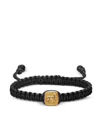 David Yurman 18K yellow gold Petrvs horse-amulet onyx bracelet - Black