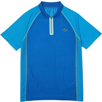 Lacoste Heren Tennispoloshirt van gerecycled polyester (Blauw)