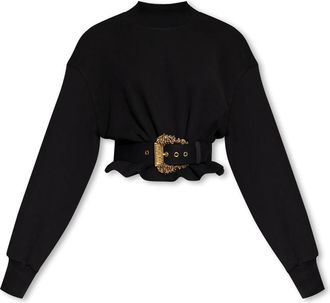 Versace Jeans Couture Felpa - Dames - Sweatshirts - Zwart - 2XS - Hoodies & sweatvesten