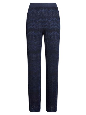Missoni Zigzag Knit Straight-Leg Pants