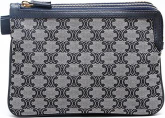 Celine Navy Pouch (Pre-Owned)