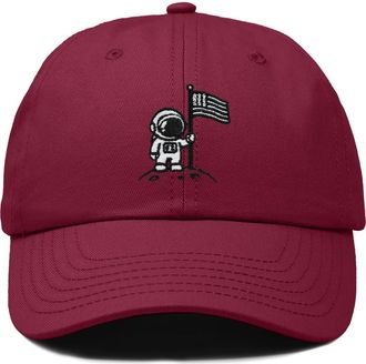 Dalix Moon Mission Dad Cap in Maroon at Nordstrom
