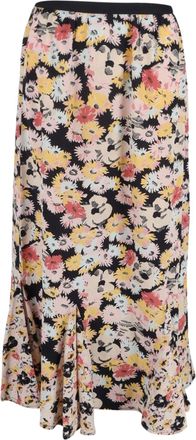 Rixo Floral-Print Midi Skirt in Multicolor Viscose