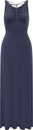 Emporio Armani Lange Jurk - Dames - Maxi kleedjes - Blauw - M - Kleedjes