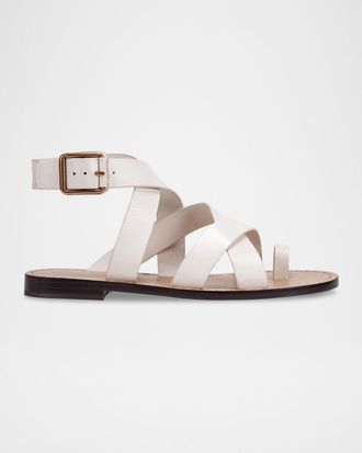 Marc Fisher Lollie Flat Leather Sandals
