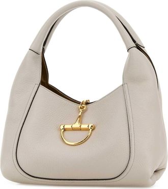Gucci Womens With Shoulder Bag Gray Calf Skin