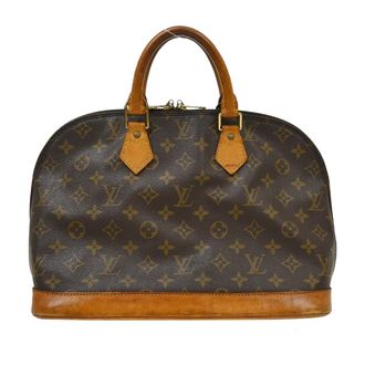 Louis Vuitton Alma Monogram Canvas Brown Canvas Handbag (Pre-Owned)