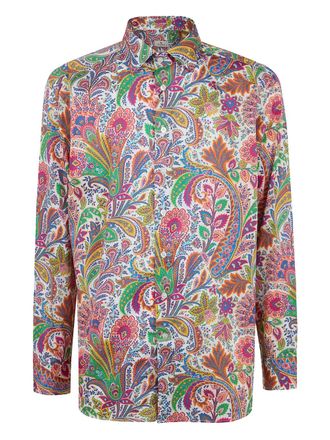 Etro paisley-print long-sleeve shirt - White