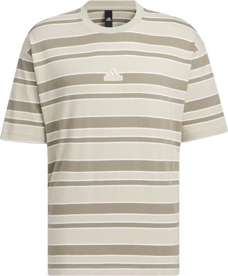 adidas Sportswear FL Stripe T-Shirt Asia Sizing Tan Olive Green IT3928