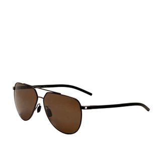 Porsche Design Mens 61 mm Gunmetal Brown Sunglasses P8968-63B442