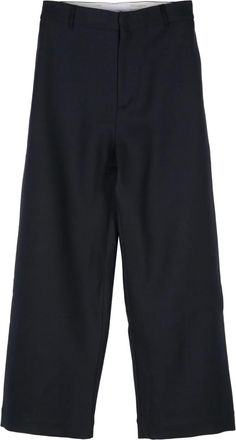 AZ FACTORY wide-leg wool trousers - Blue